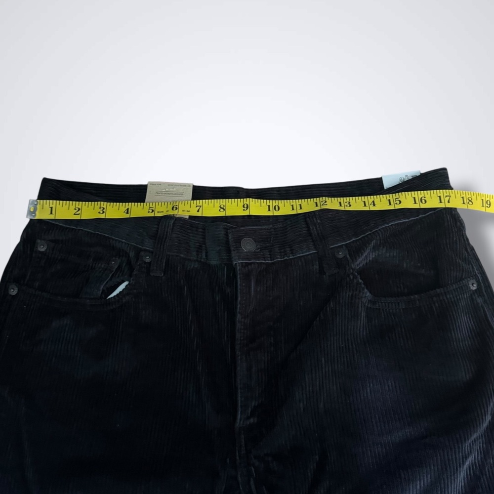 Levis Pants Mens 33 X 32 Black Corduroy Chino Brand New Y2K 5 Pocket - Picture 4 of 8